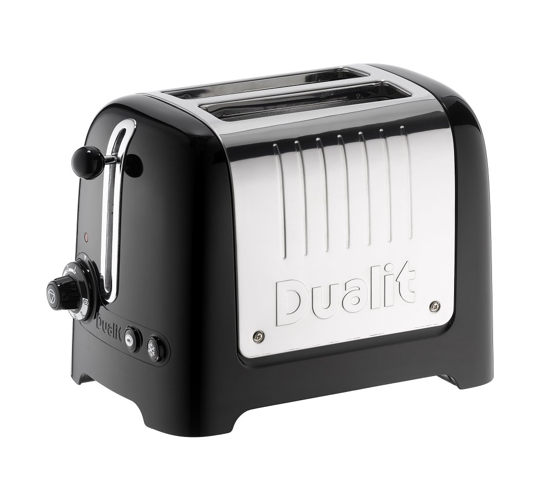 Dualit Toaster Lite 2 Scheiben Schwarz glänzend