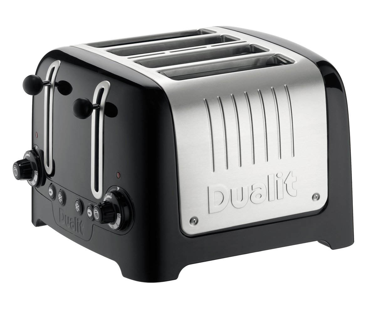 Dualit Toaster Lite 4 Scheiben Schwarz glänzend