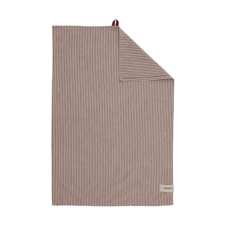 Ernst Geschirrtuch schmal gestreift 47x70 cm - Rot-beige - ERNST