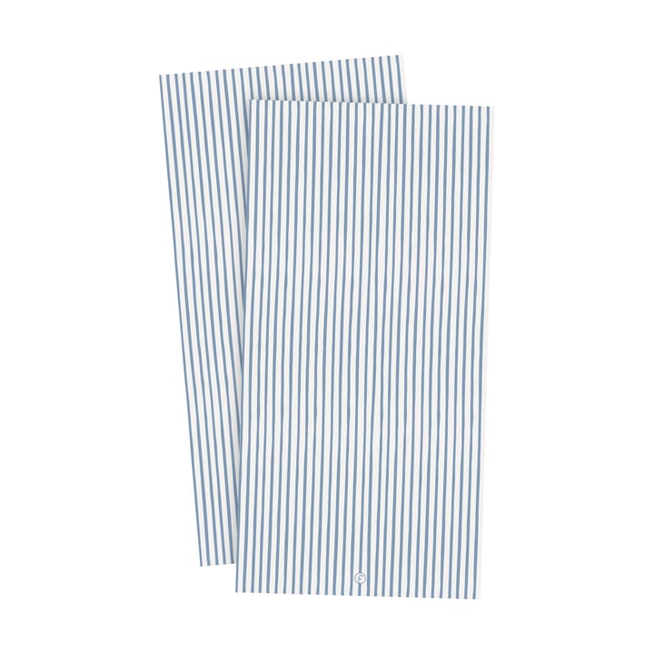 Ernst Serviette gestreift 10 x 20cm 20er Pack, Hellblau-weiß ERNST