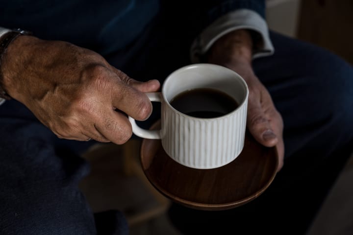 Ernst Tasse gerillt 26 cl, Naturweiß ERNST