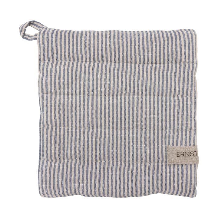 Ernst Topflappen gestreift 23x25 cm, Blau-Beige ERNST