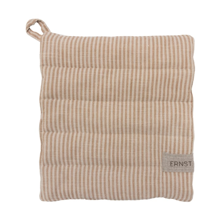 Ernst Topflappen gestreift 23x25 cm - kola-beige - ERNST