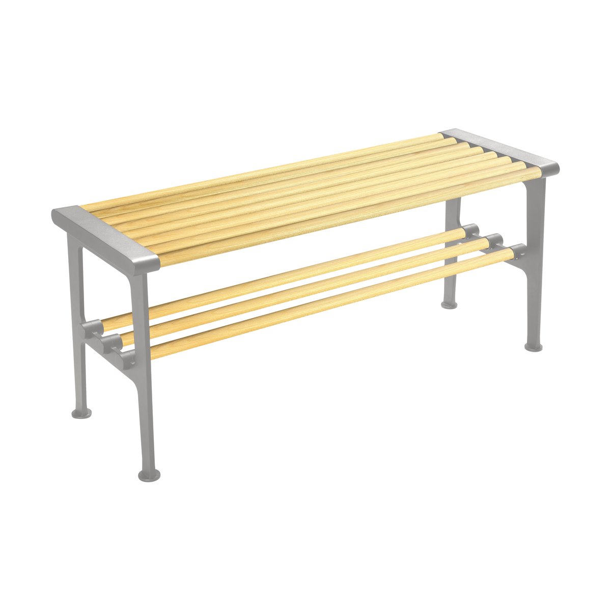 Essem Design Nostalgi Bank 100 cm Birke-Aluminium