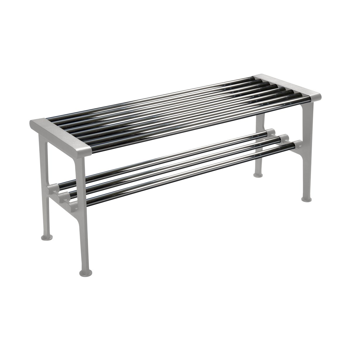 Essem Design Nostalgi Bank 100 cm Chrom-Aluminium