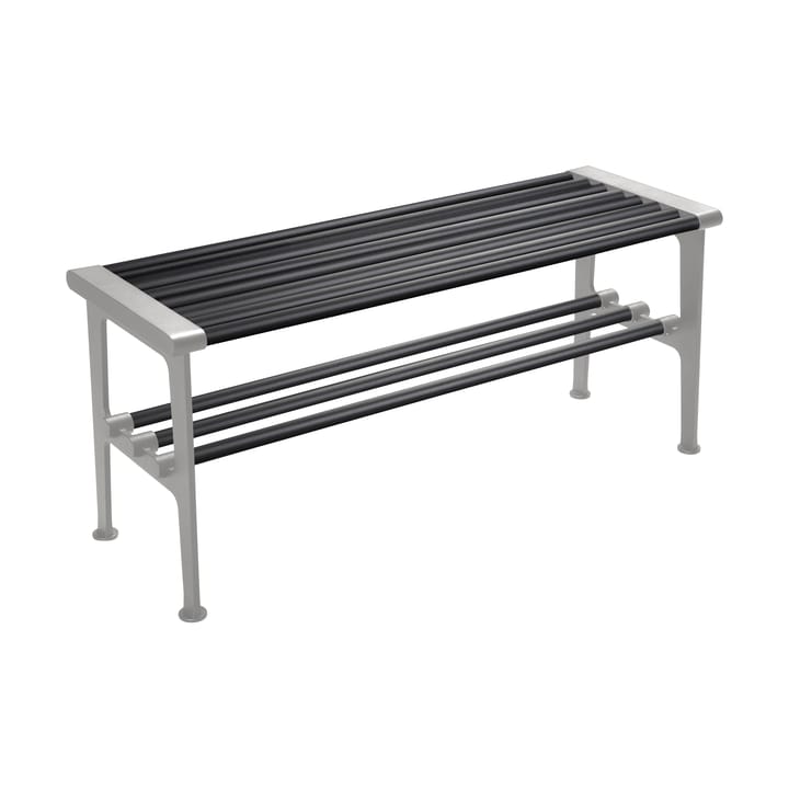 Nostalgi Bank 100 cm, Schwarz-Aluminium Essem Design