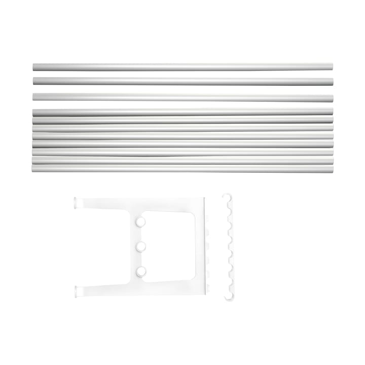 Nostalgi Erweiterung für Bank 100 cm - Aluminium-Weiß - Essem Design