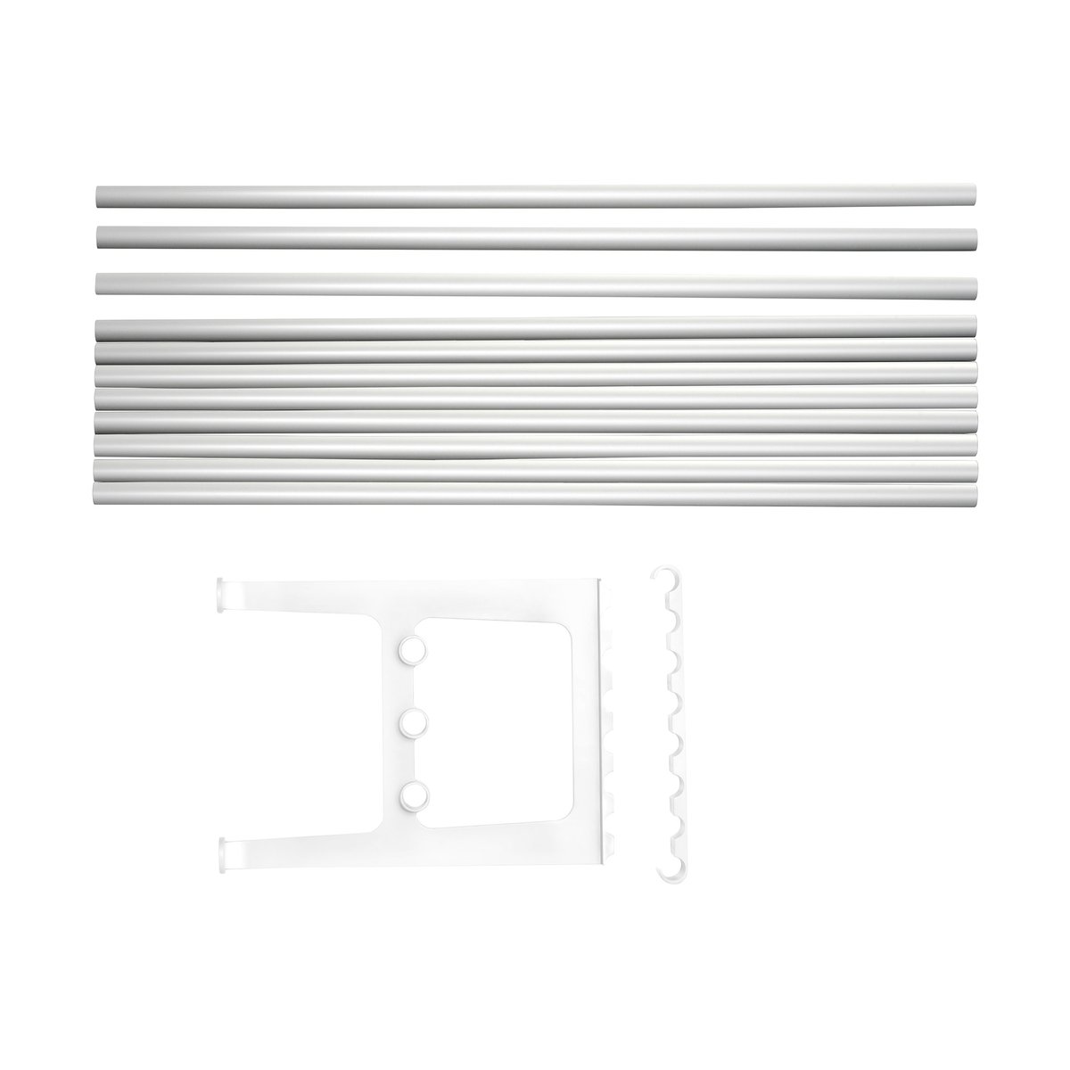 Essem Design Nostalgi Erweiterung für Bank 100 cm Aluminium-Weiß