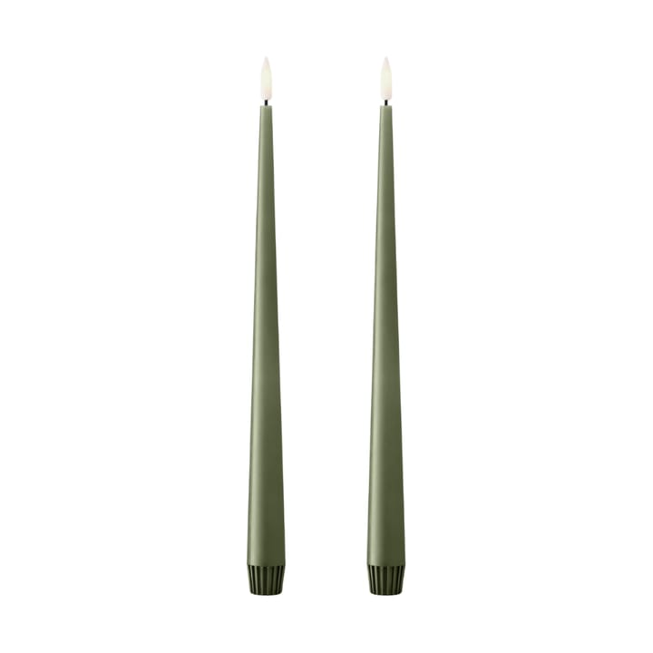 ester & erik Stabkerze LED 30 cm 2er Pack - 70 Green Soil - Ester & erik