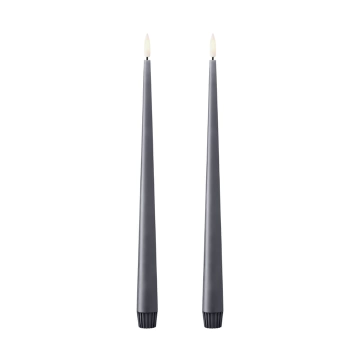 ester & erik Stabkerze LED 30 cm 2er Pack - 74 Dark Slate - ester & erik