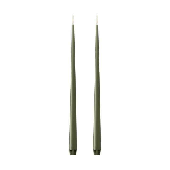 ester & erik Stabkerze LED 40 cm 2er Pack - 70 Green Soil - Ester & erik