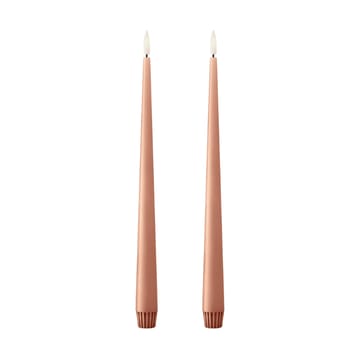 ester & erik Stabkerzen LED 30 cm 2er-Pack - 20 Rosy caramel - ester & erik