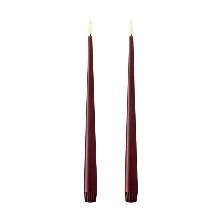 ester & erik Stabkerzen LED 30 cm 2er-Pack, 44/2 Deep Wine ester & erik