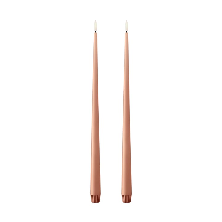 ester & erik Stabkerzen LED 40 cm 2er-Pack - 20 Rosy caramel - Ester & erik