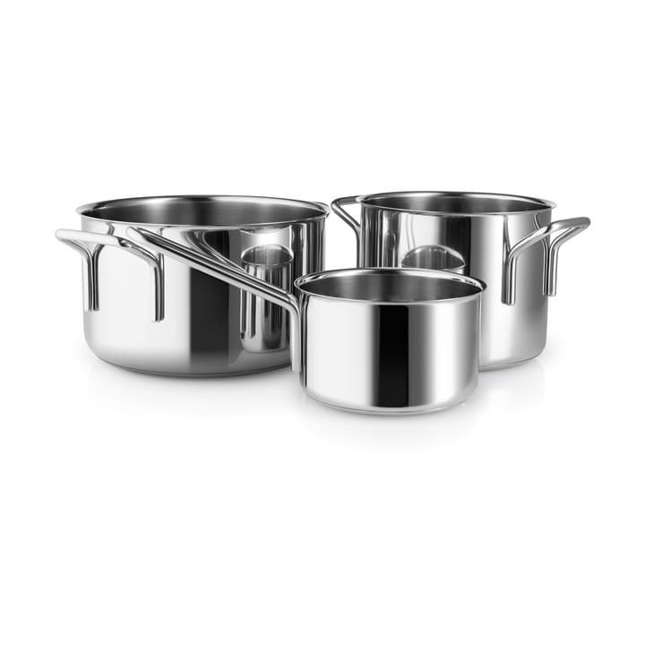 Eva Trio Stainless Steel Topfset 3 Teile - Edelstahl - Eva Solo