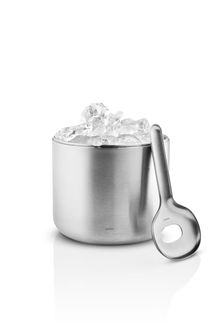 Liquid lounge Eiskübel mit Löffel 1,4 l - Brushed steel - Eva Solo