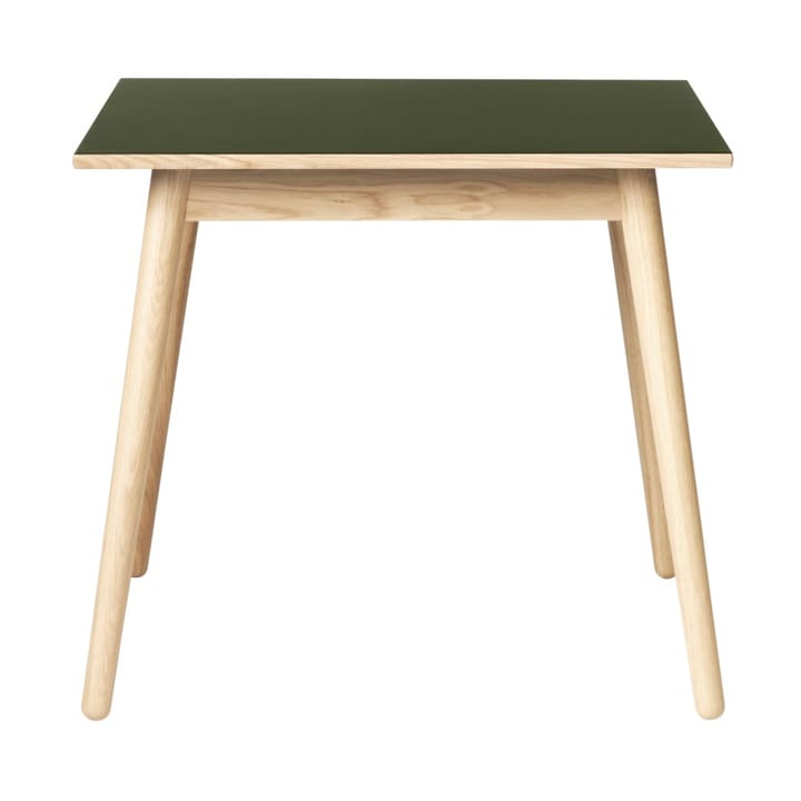 C35A Esstisch 82x82 cm - Olive green-oak nature lacquered - FDB Møbler