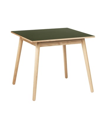 C35A Esstisch 82x82 cm - Olive green-oak nature lacquered - FDB Møbler