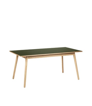 C35B Esstisch 82x160 cm - Olive green-oak nature lacquered - FDB Møbler