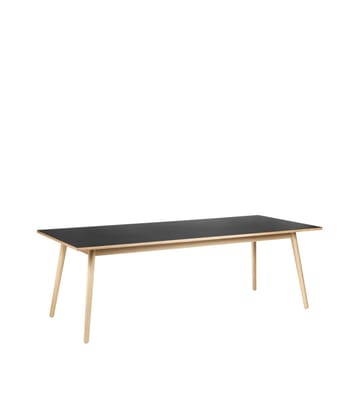 C35C Esstisch 95x220 cm - Black-oak nature lacquered - FDB Møbler