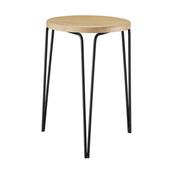 FDB Møbler J179 Skjern Hocker Steel black painted-ash nature oiled