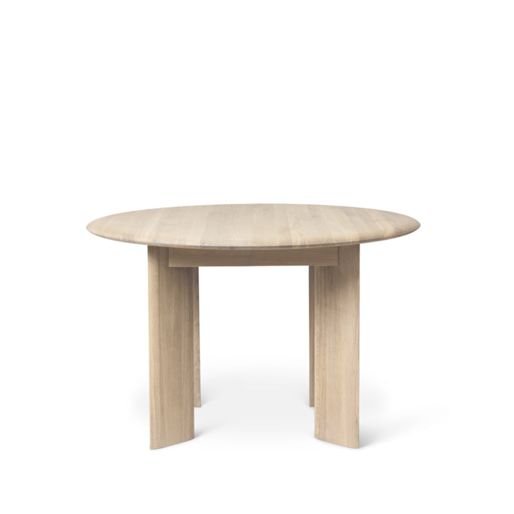 ferm LIVING Bevel Esstisch Ø117 cm Oak white oiled