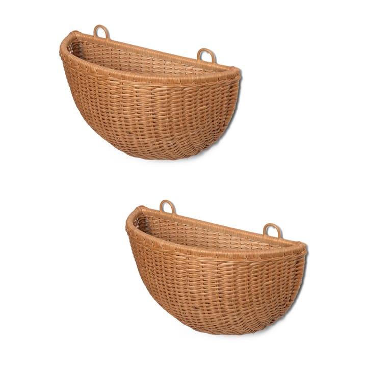 Braided Wandkörbe 2er Pack, Natural ferm LIVING