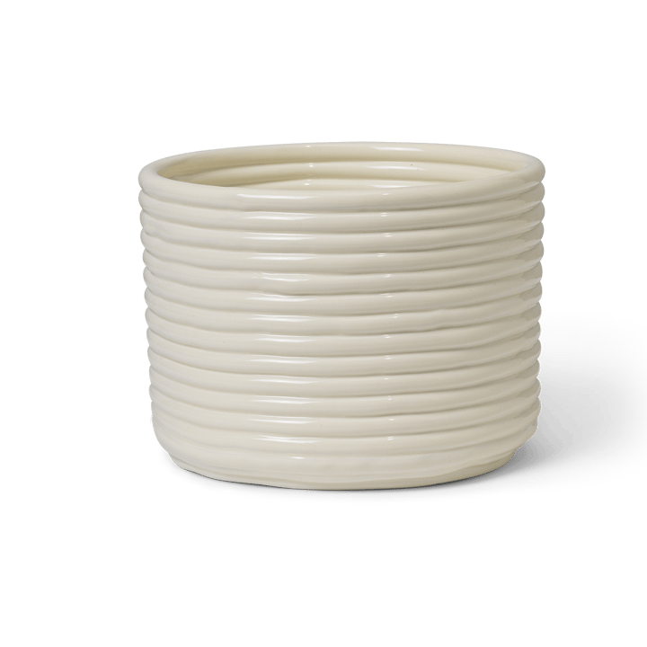 Corduroy Blumentopf Ø20x15 cm - Off white - Ferm LIVING