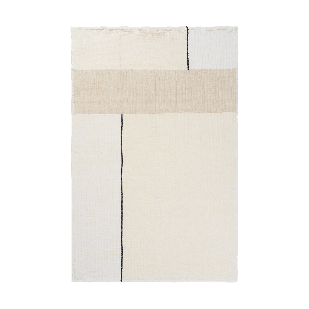 ferm LIVING Dela Decke 120x170 cm Natural-Off-white