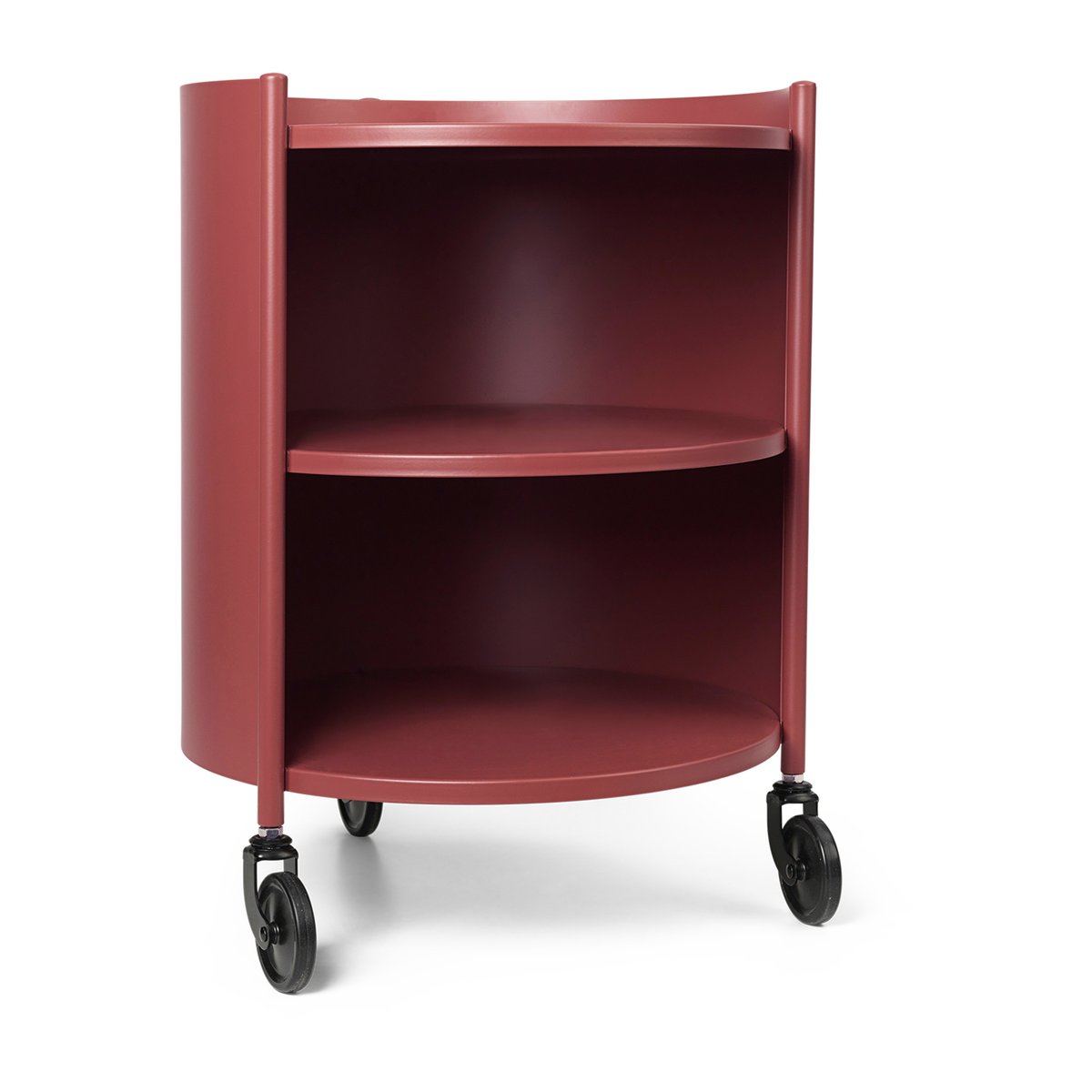 ferm LIVING Eve Beistelltisch Mahogany Red