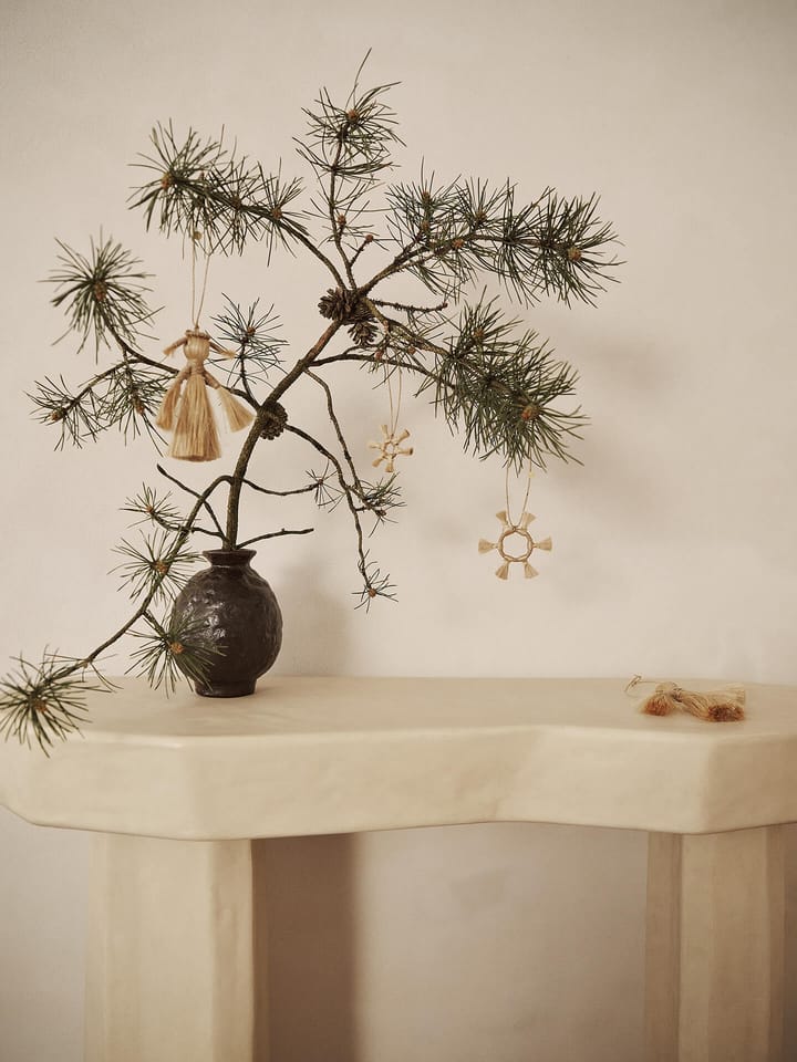 Ferm Living Jute Stars Weihnachtsbaumanhänger 3 Teile - Natural - ferm LIVING