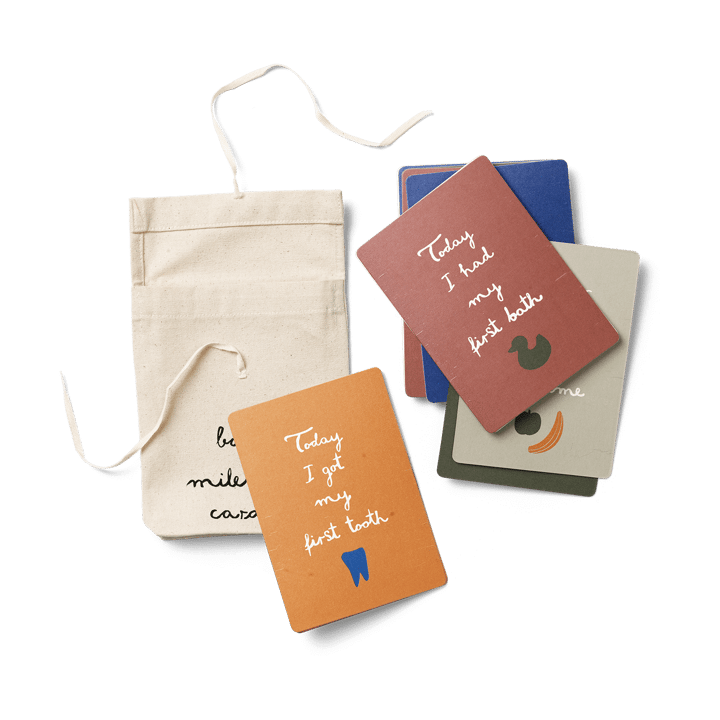 Ferm Living Milestone Karte inkl. Tasche - Multi - ferm LIVING