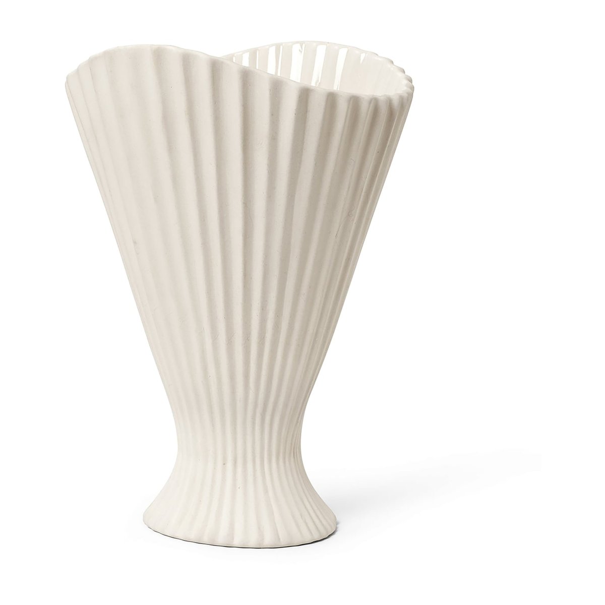 ferm LIVING Fountain Vase 30,5cm Off white