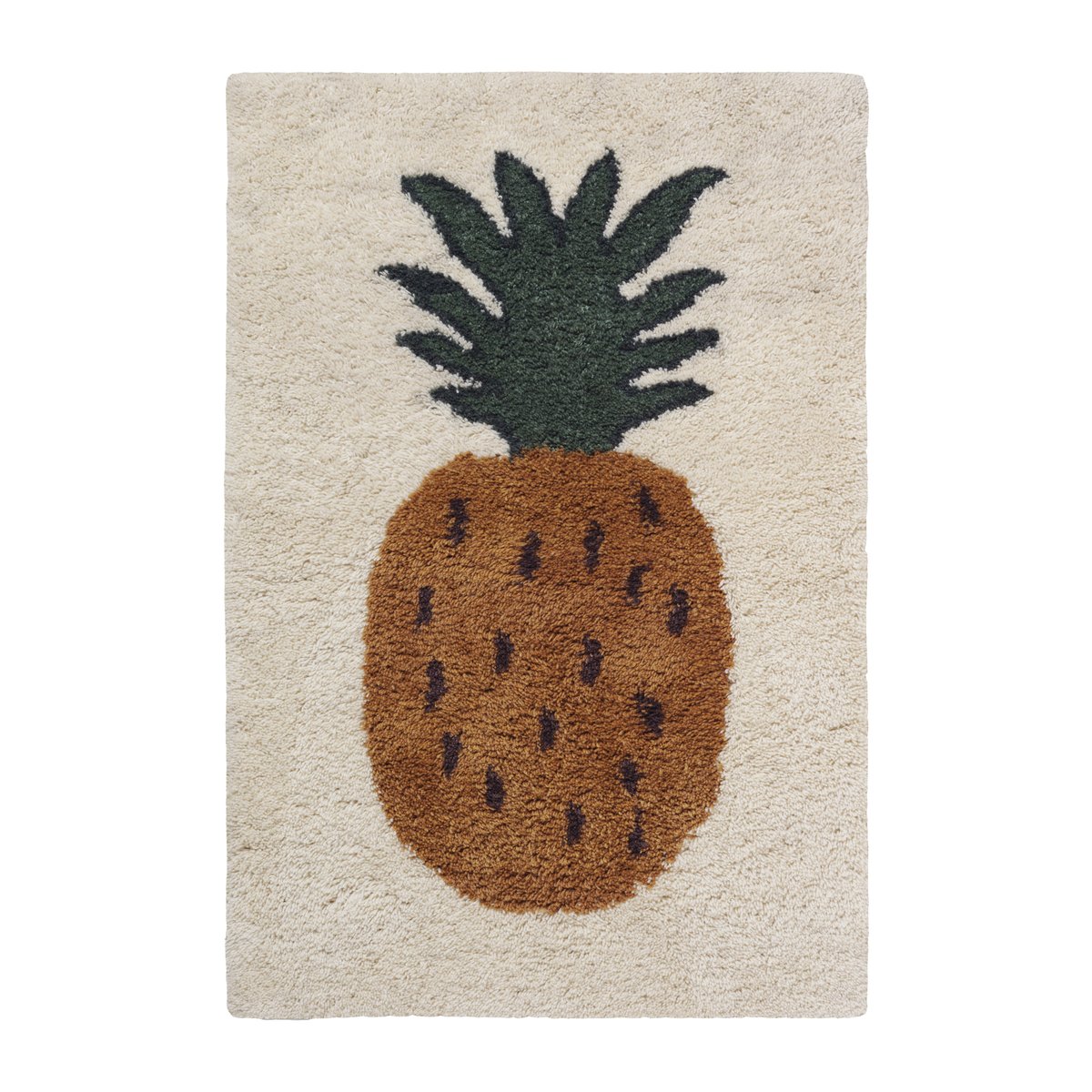 ferm LIVING Fruiticana Teppich S 80 x 120cm Pineapple