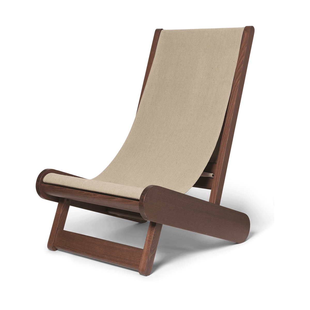 ferm LIVING Hemi Loungesessel Dark stained, natural