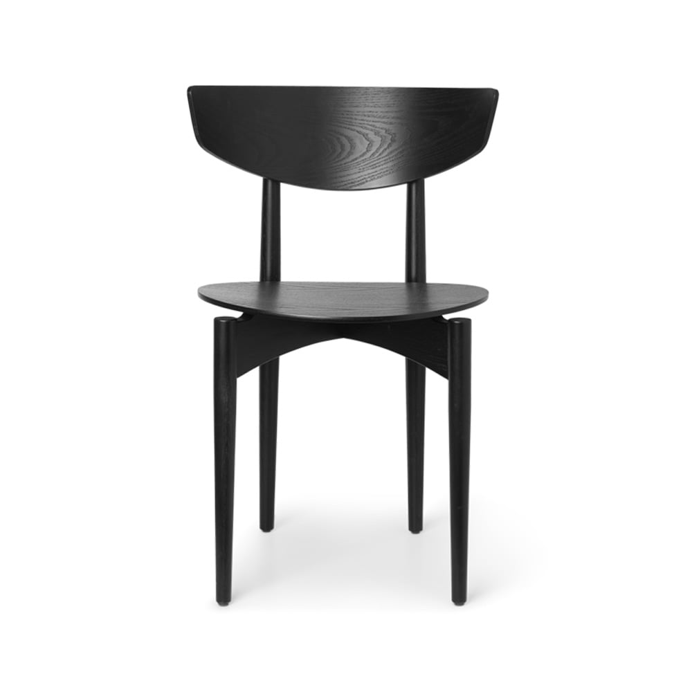 ferm LIVING Herman Stuhl Black, Eschenbeine schwarz lackiert