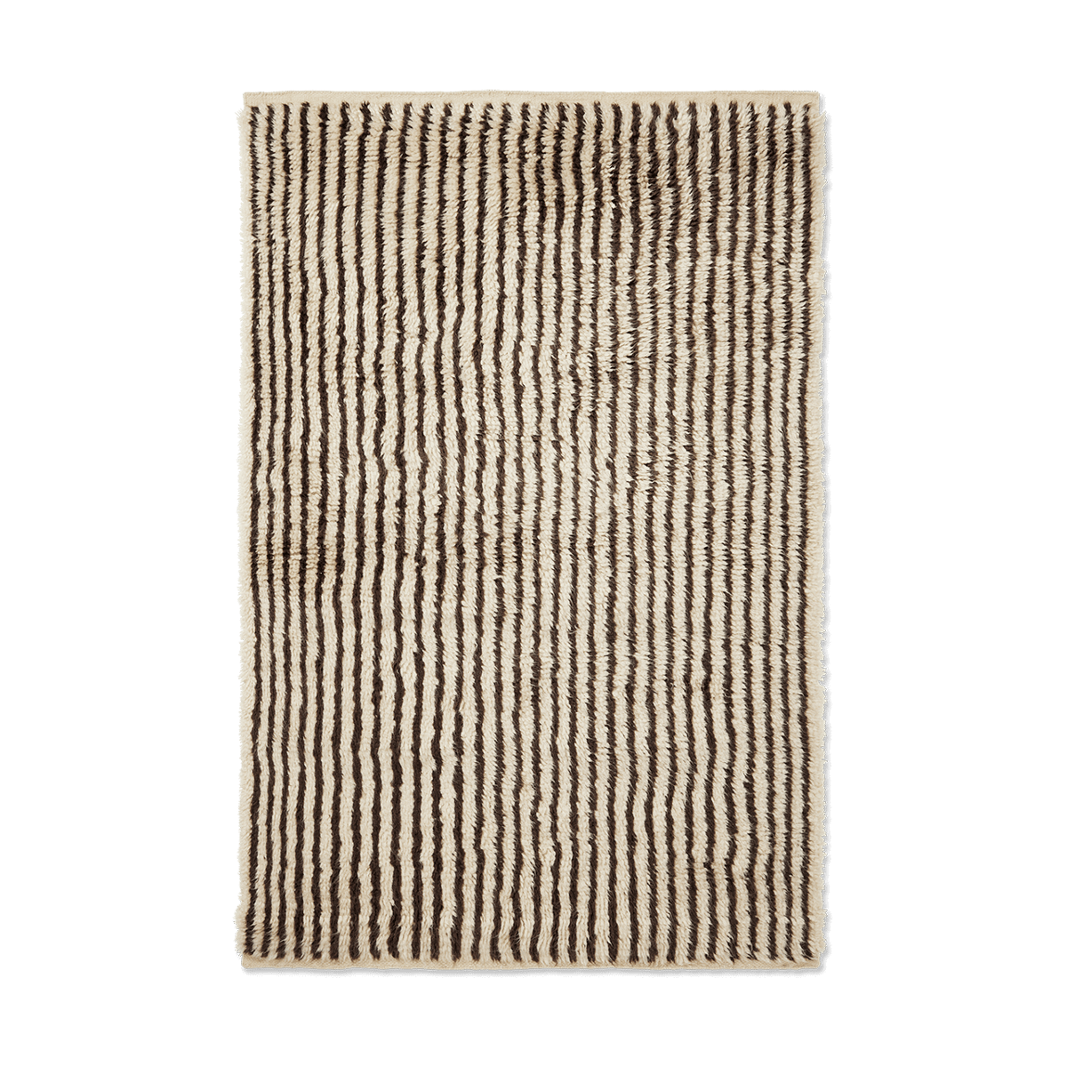 ferm LIVING Kami Teppich Off white-coffee, 120x180 cm