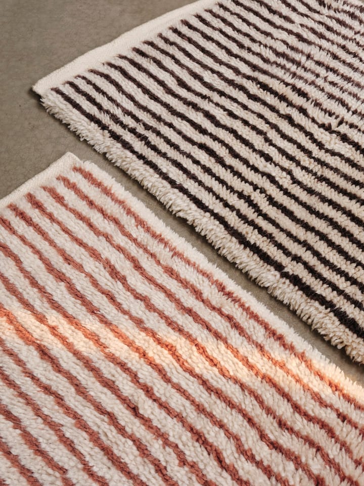 Kami Teppich - Off white-red brown, 120x180 cm - ferm LIVING