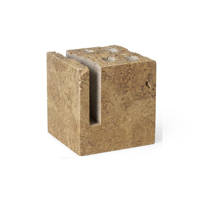 Klint Stifthalter 9 x 9cm - Beige travertin - Ferm LIVING