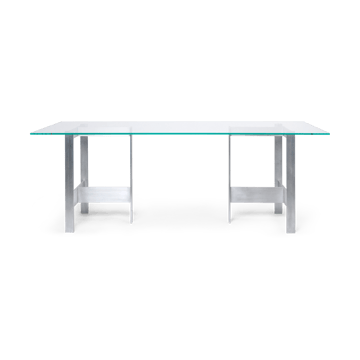 Lager Esstisch 90x200 cm - Glass-aluminium - ferm LIVING