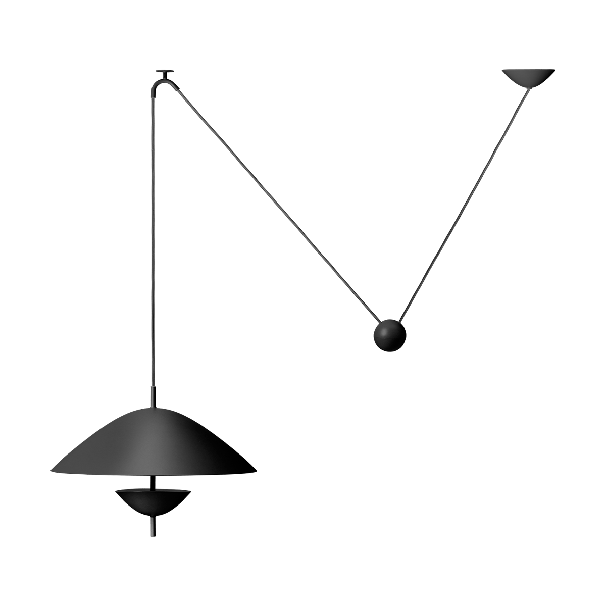 ferm LIVING Lod Pendelleuchte Blackened Iron