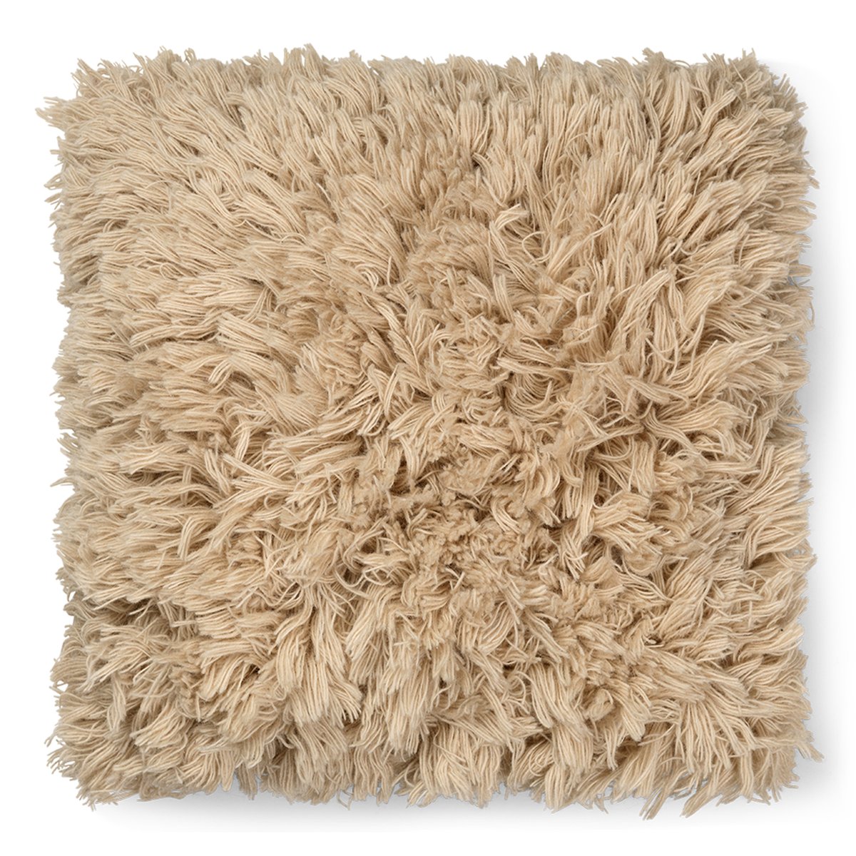 ferm LIVING Meadow High Pile Kissen 50 x 50cm Light Sand