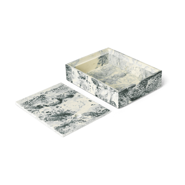 Mist Aufbewahrungsbox 15x20 cm - Emerald-off white - ferm LIVING