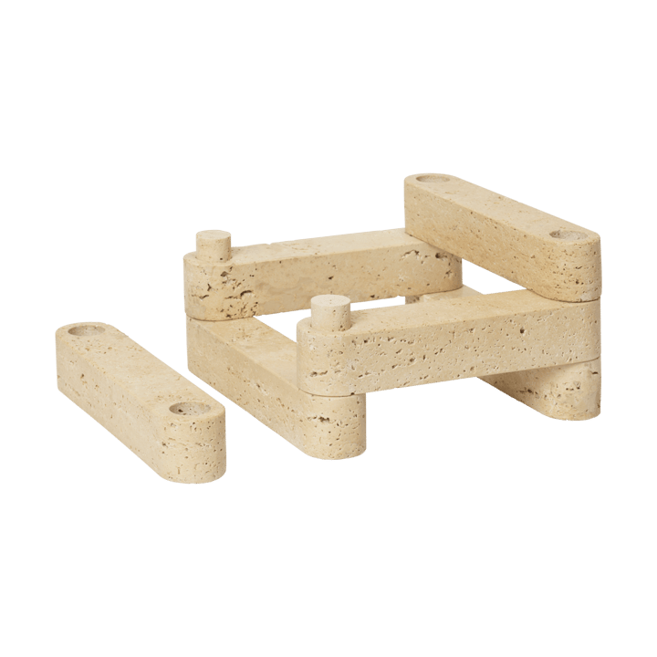 Newel modul Kerzenhalter, Travertine Ferm Living