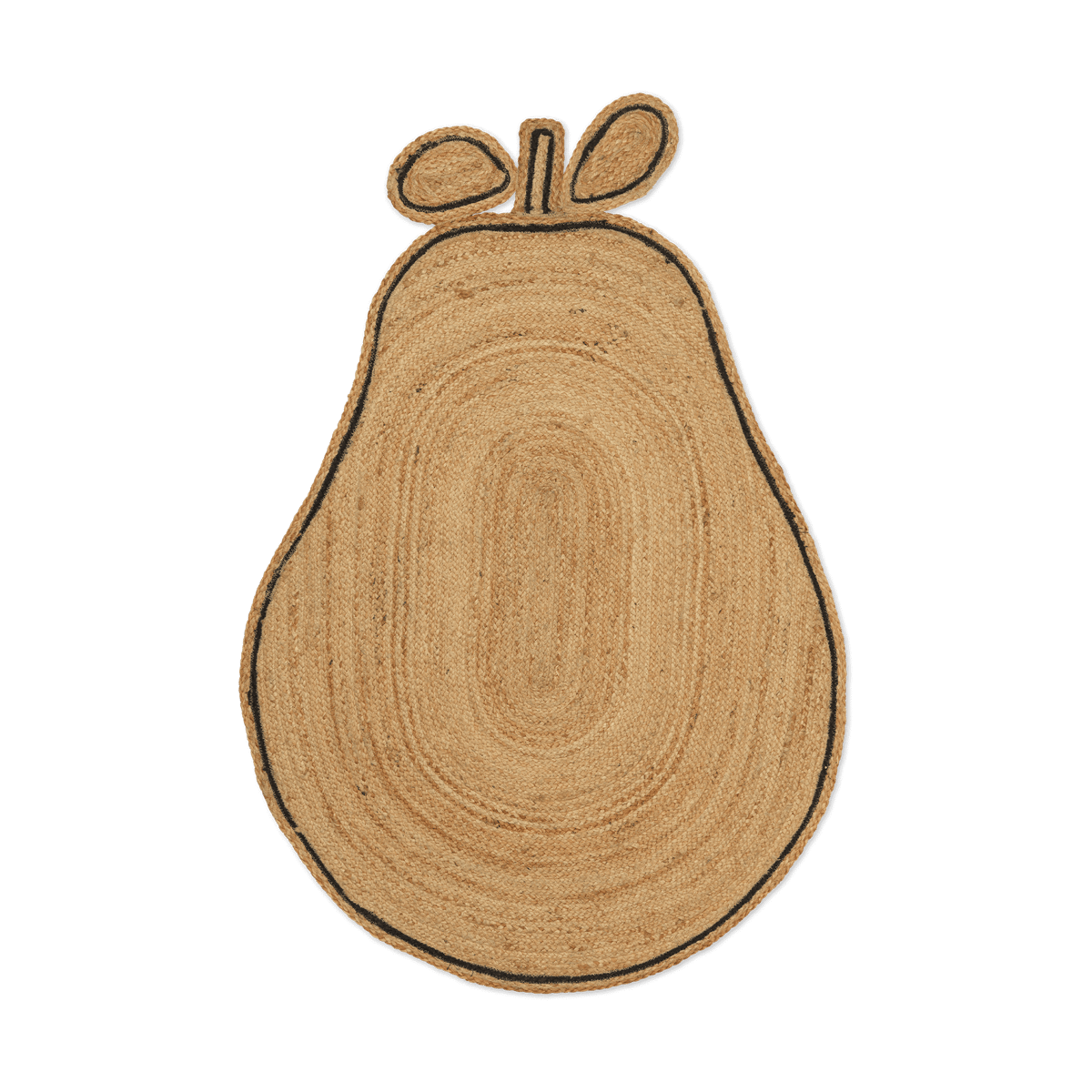 ferm LIVING Pear braided Juteteppich Natural