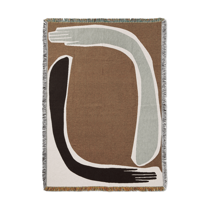 Pose Tapestry Decke 120x170 cm - Coffee - ferm LIVING