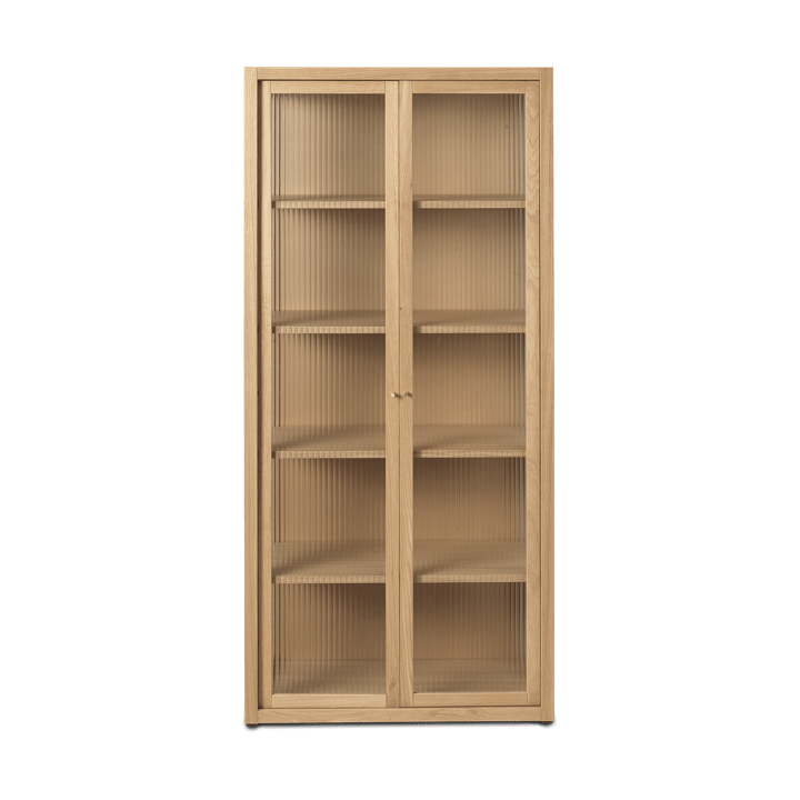 Reed Vitrinenschrank 70x155 cm - Natural oak - ferm LIVING