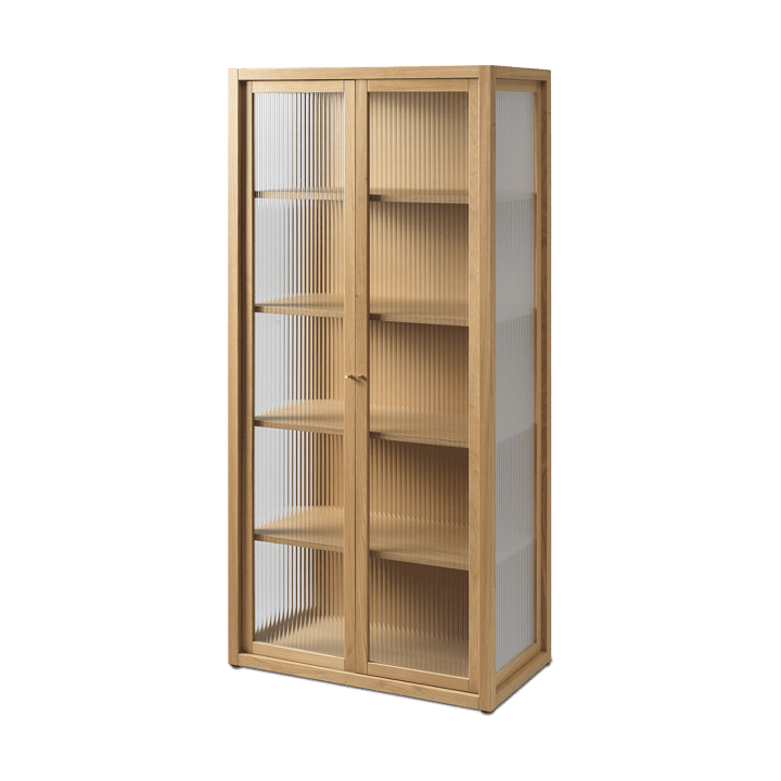 Reed Vitrinenschrank 70x155 cm - Natural oak - ferm LIVING