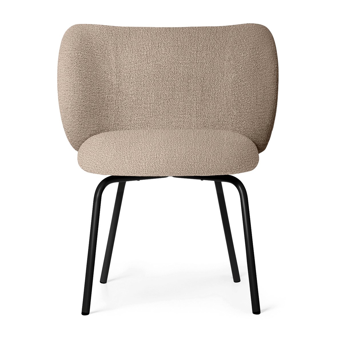 ferm LIVING Rico dining chair bouclé Sand-black