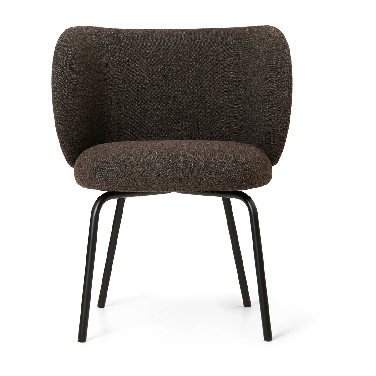 ferm LIVING Rico dining chair hallingdal Dark grey brown-black